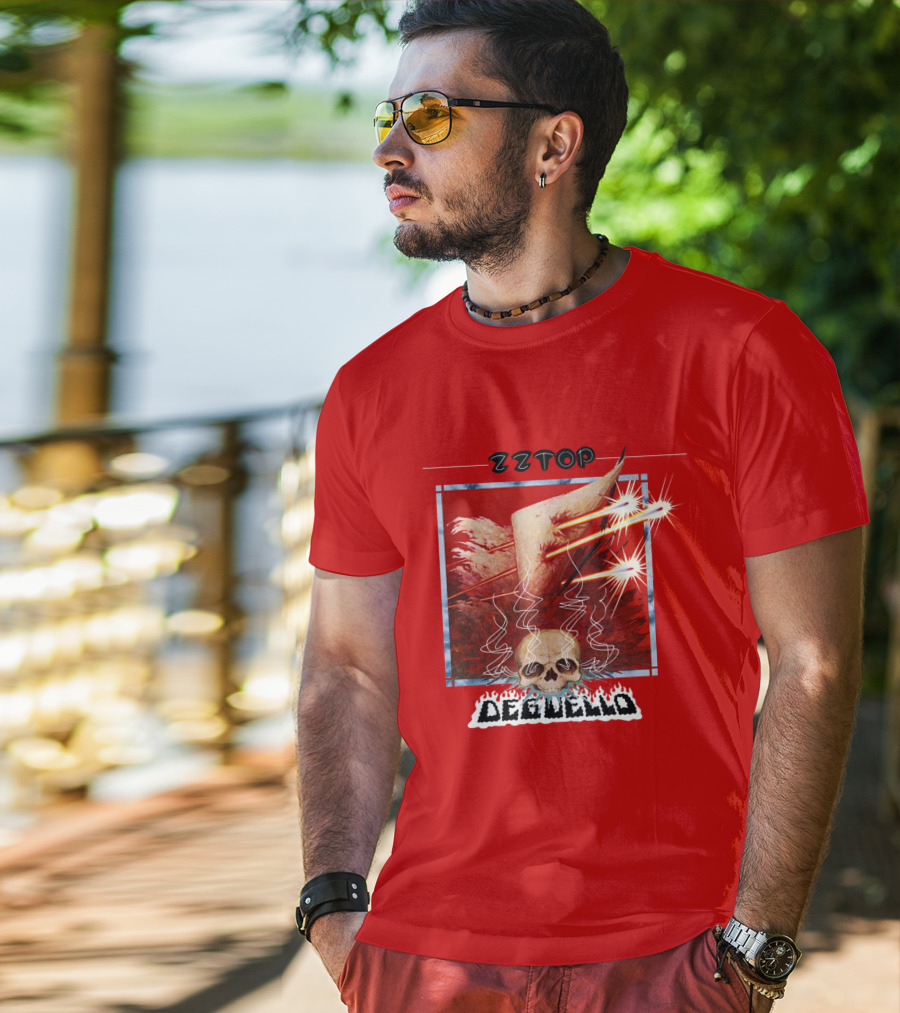 Zz Top Deguello Album Cover Skull Art T-Shirt