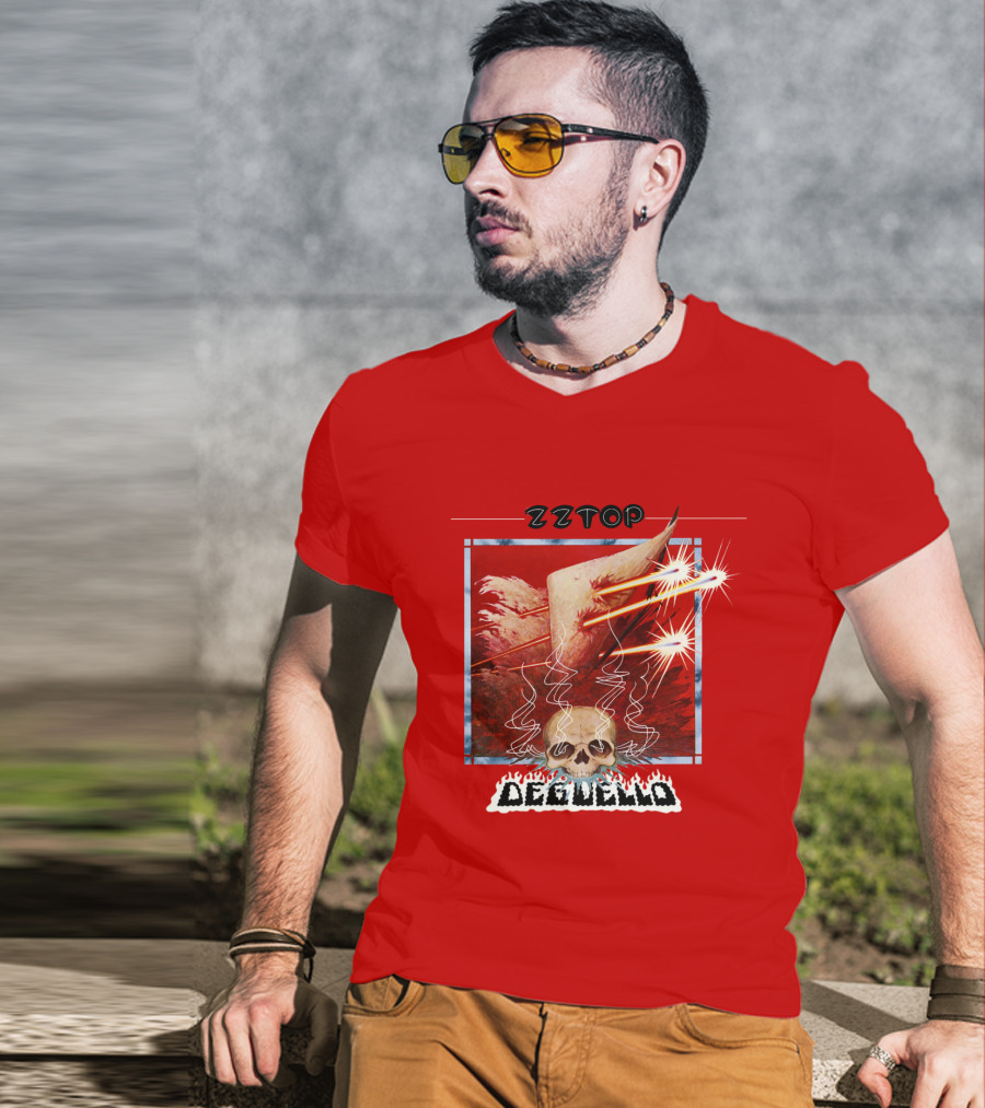 Zz Top Deguello Album Cover Skull Art T-Shirt