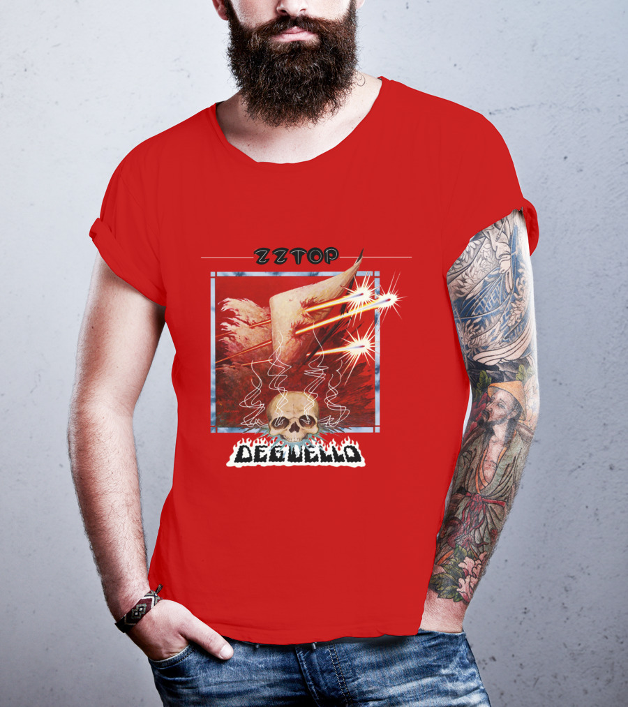 Zz Top Deguello Album Cover Skull Art T-Shirt