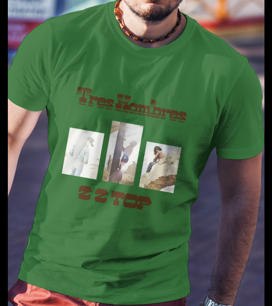 Tres Hombres Zz Top Vintage Album Cover T-Shirt