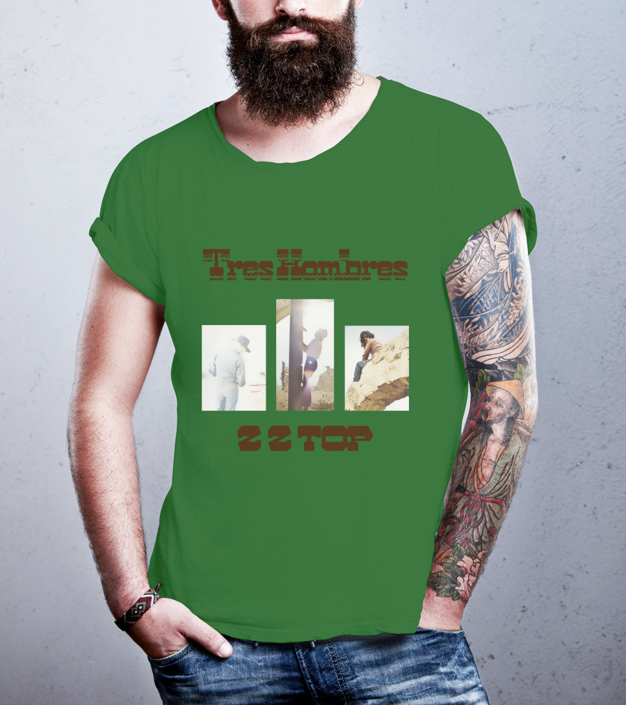 Tres Hombres Zz Top Vintage Album Cover T-Shirt