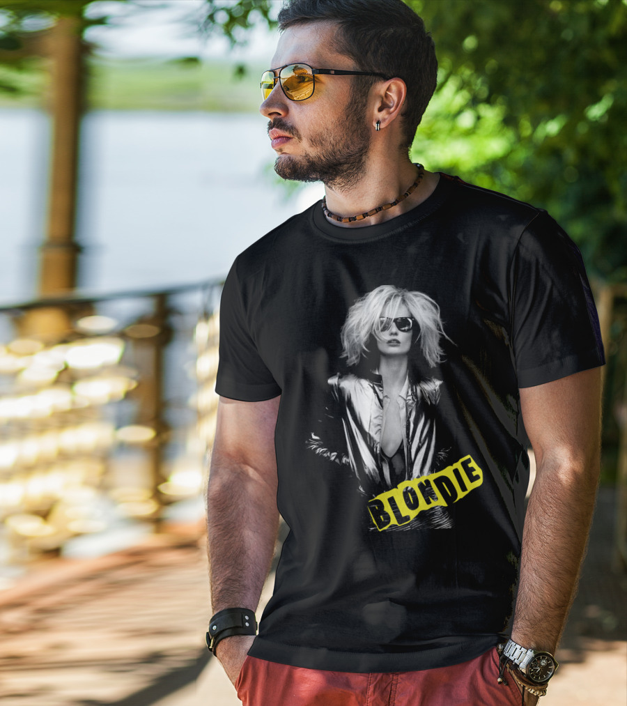 Blondie Silver Jacket And Sunglasses Iconic T-Shirt