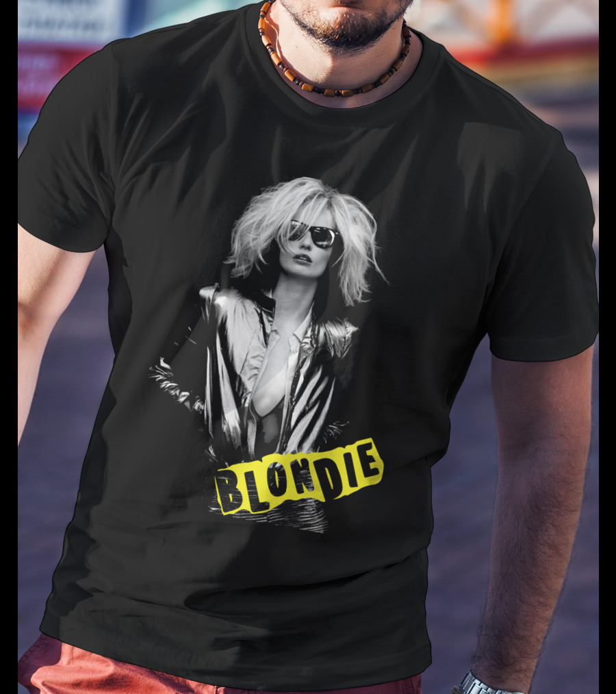 Blondie Silver Jacket And Sunglasses Iconic T-Shirt