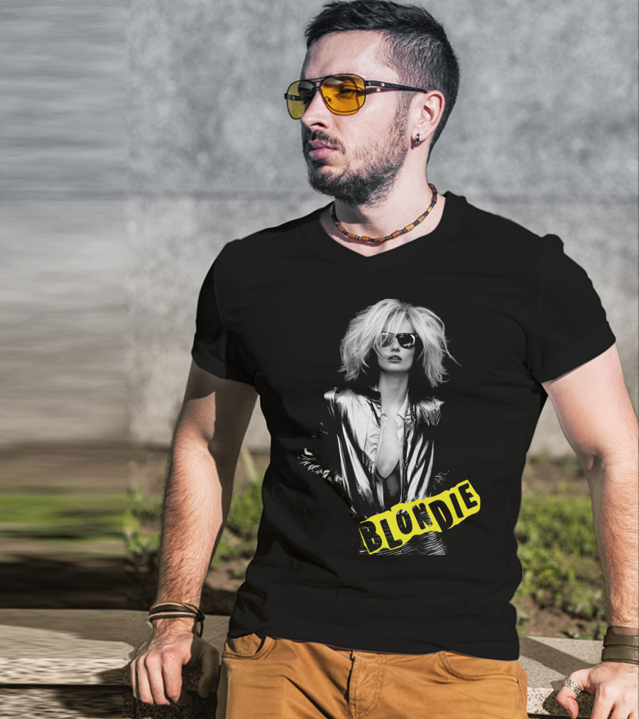 Blondie Silver Jacket And Sunglasses Iconic T-Shirt