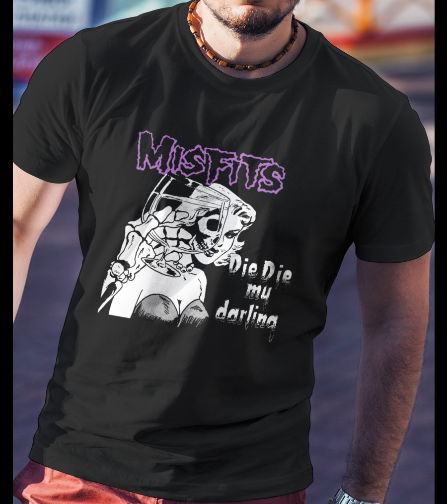 Misfits Die Die My Darling Vintage Comic Style Artwork T-Shirt