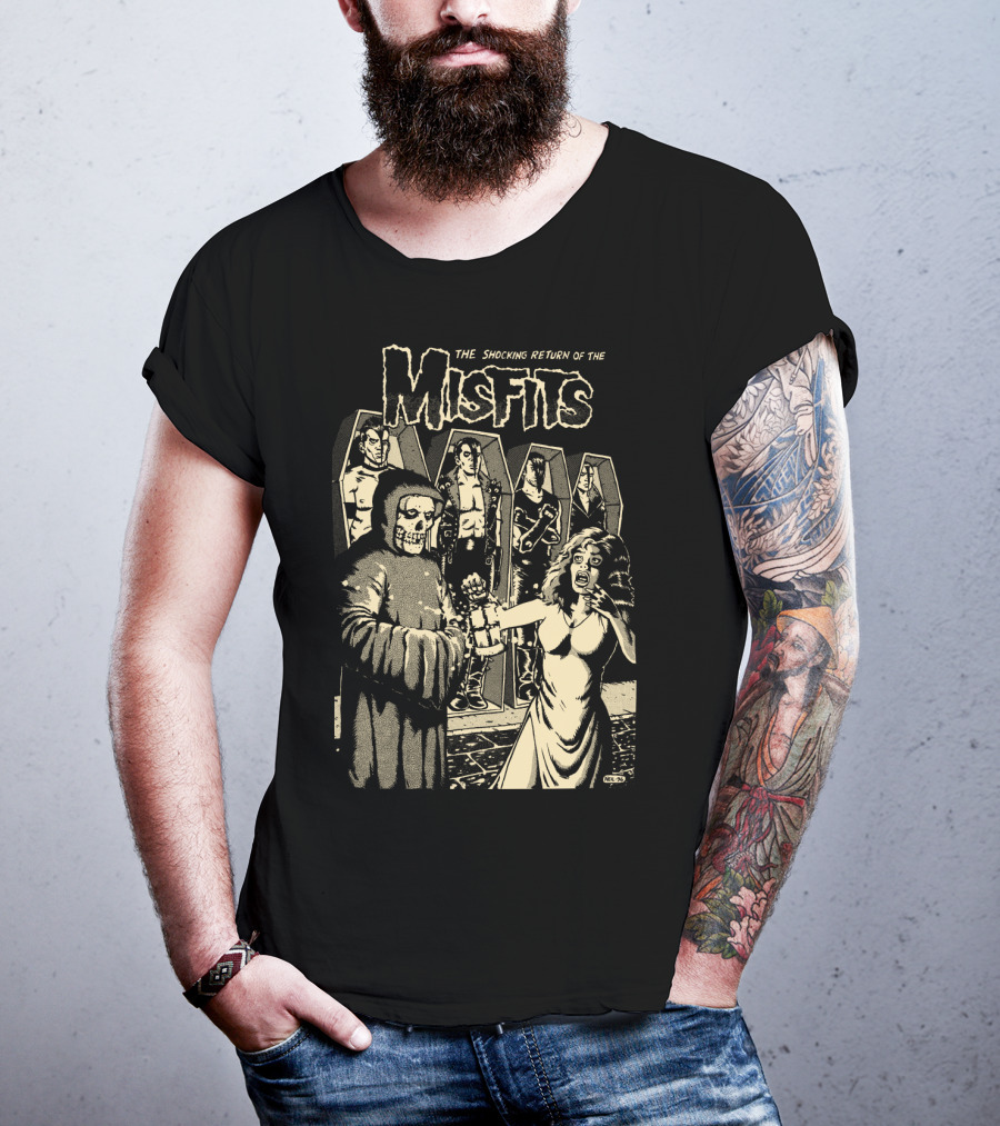 The Shocking Return Of The Misfits Coffin Horror Scene T-Shirt