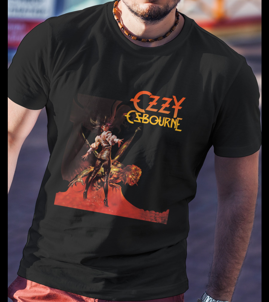 Ozzy Osbourne Bark At The Moon Retro Metal Art T-Shirt