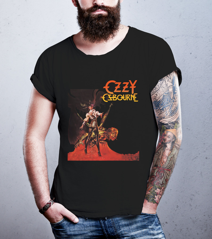 Ozzy Osbourne Bark At The Moon Retro Metal Art T-Shirt