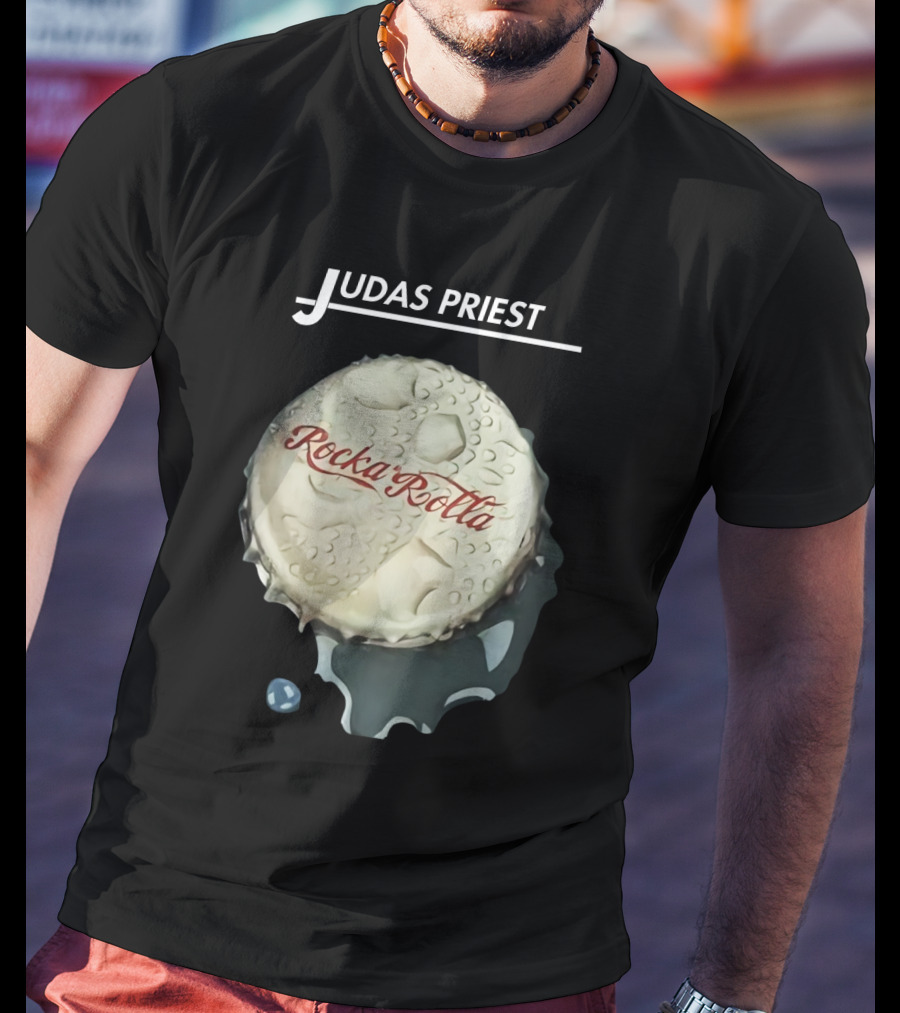 Judas Priest Rocka Rolla Bottle Cap T-Shirt