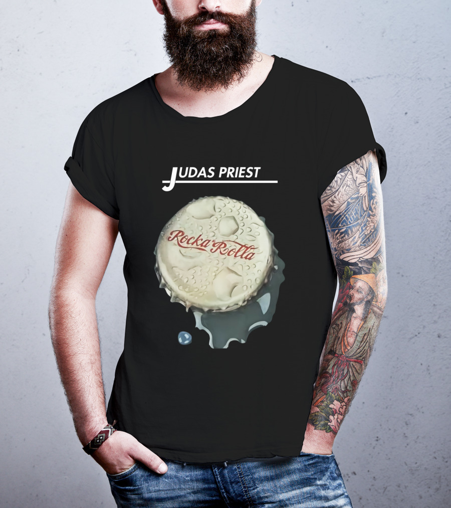 Judas Priest Rocka Rolla Bottle Cap T-Shirt
