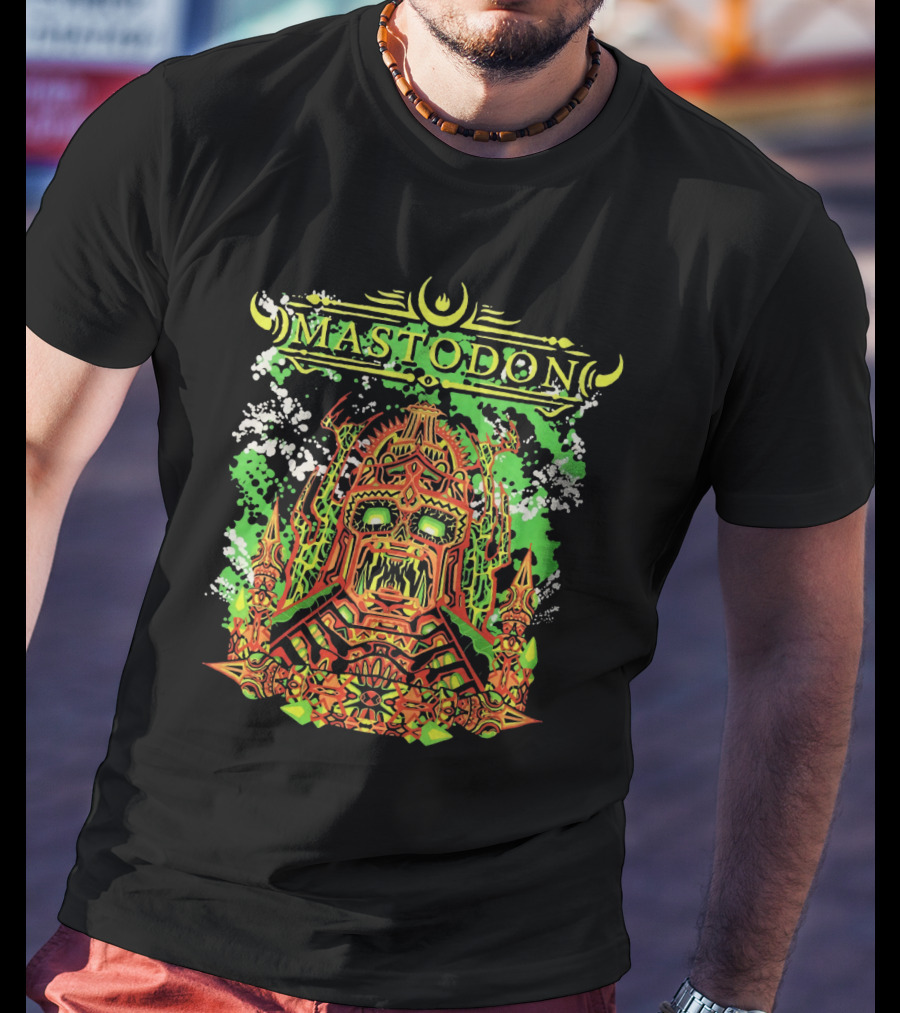Mastodon Mtd 13 Psychedelic Skull Warrior T-Shirt