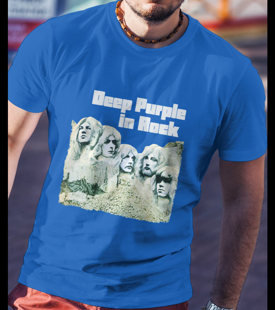 Deep Purple In Rock Mount Rushmore Album Art T-Shirt