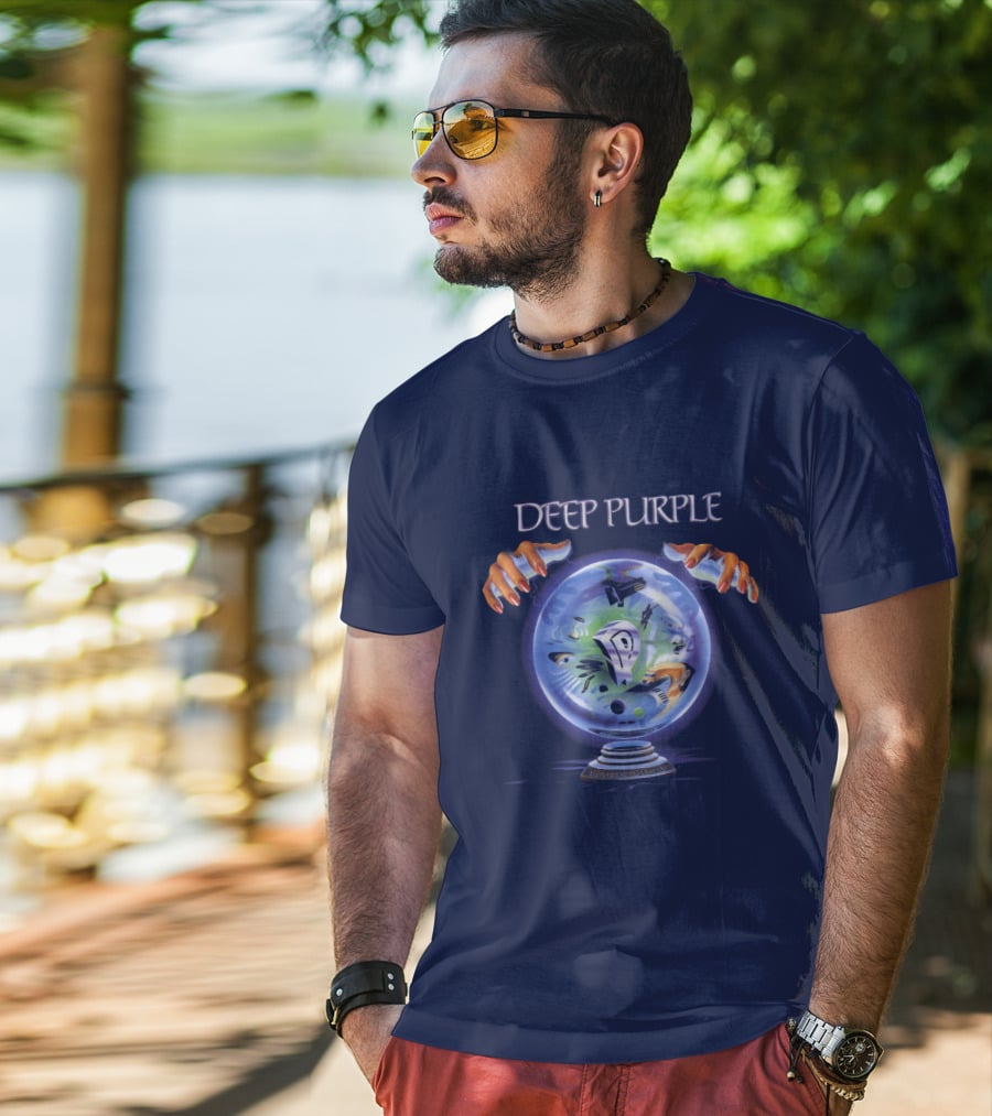 Deep Purple Mystic Globe Artwork T-Shirt