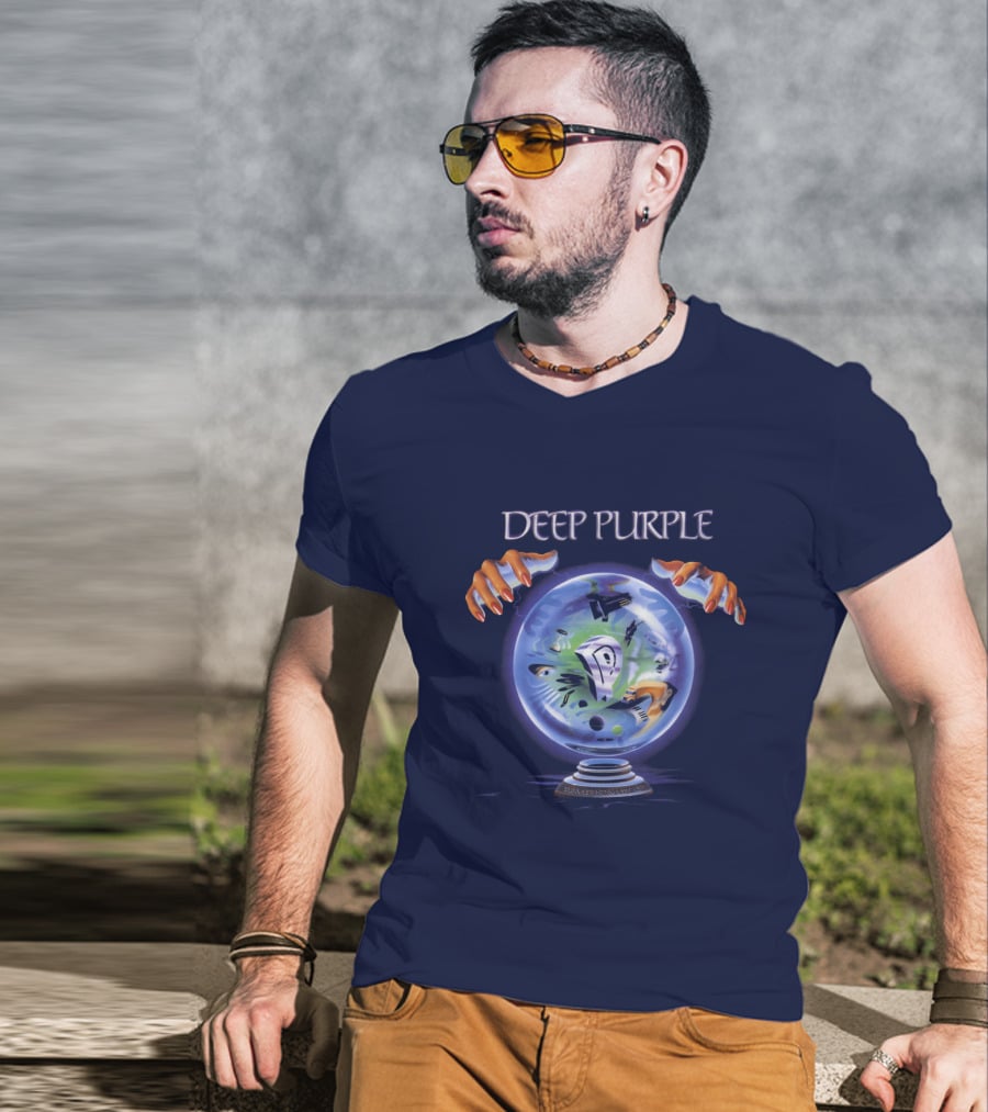 Deep Purple Mystic Globe Artwork T-Shirt