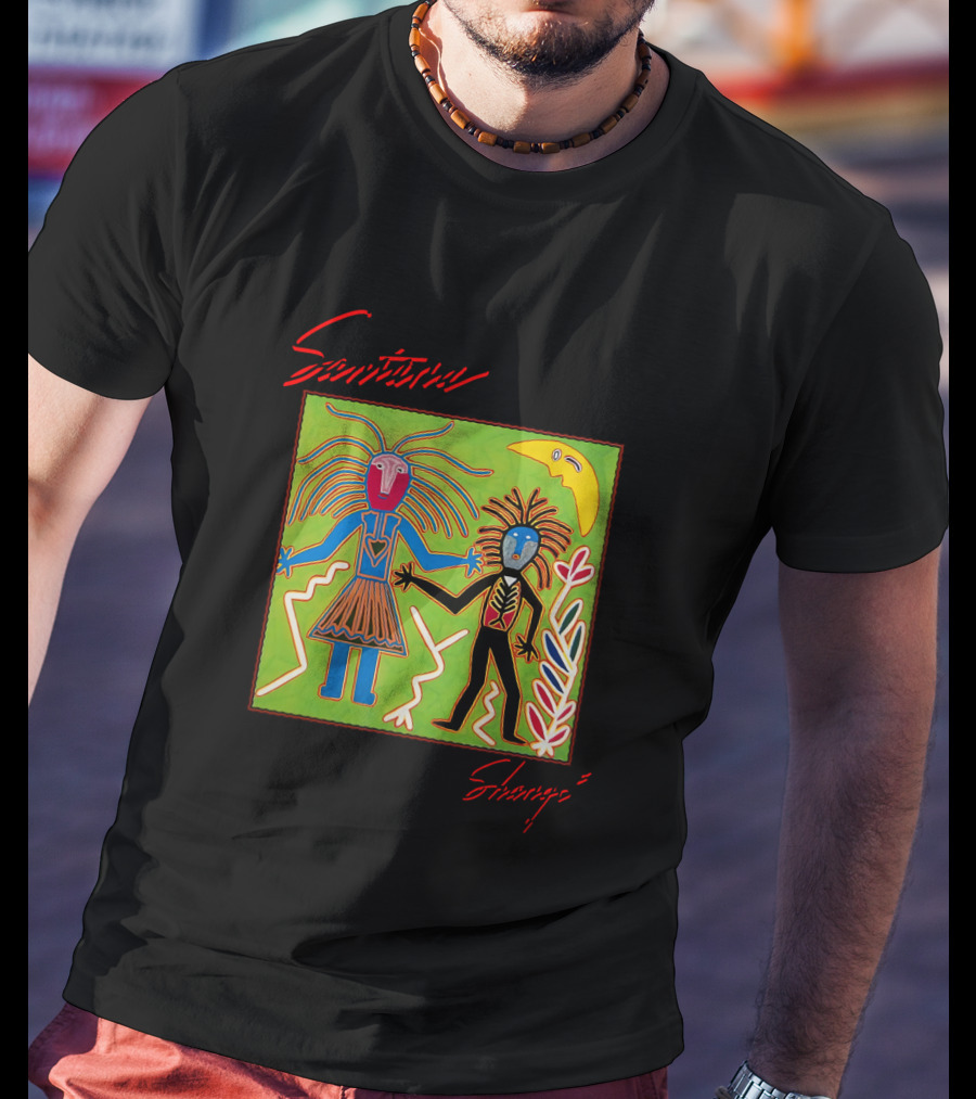 Santana Shango Album Art Colorful Abstract Figures T-Shirt