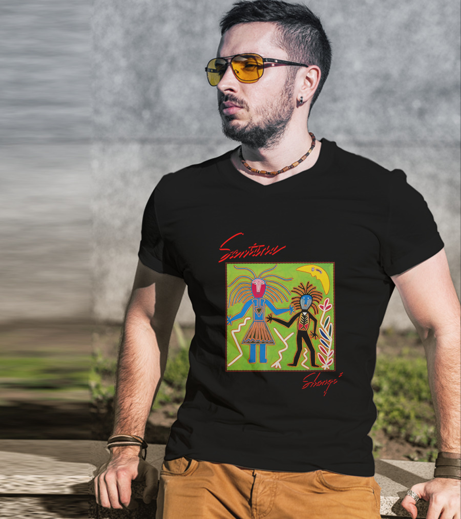 Santana Shango Album Art Colorful Abstract Figures T-Shirt