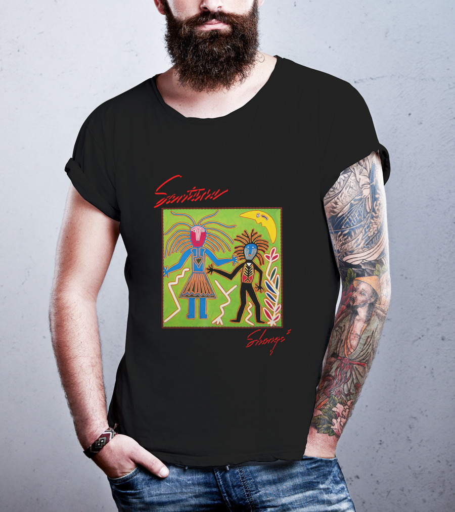 Santana Shango Album Art Colorful Abstract Figures T-Shirt
