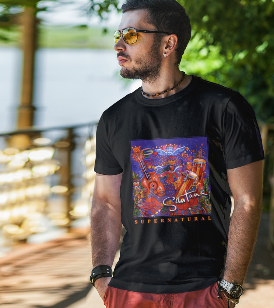 Santana Supernatural Album Artwork🎸 T-Shirt