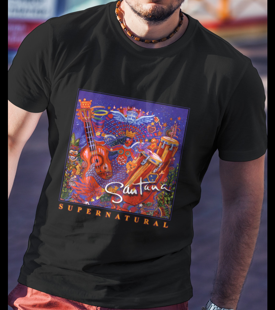 Santana Supernatural Album Artwork🎸 T-Shirt