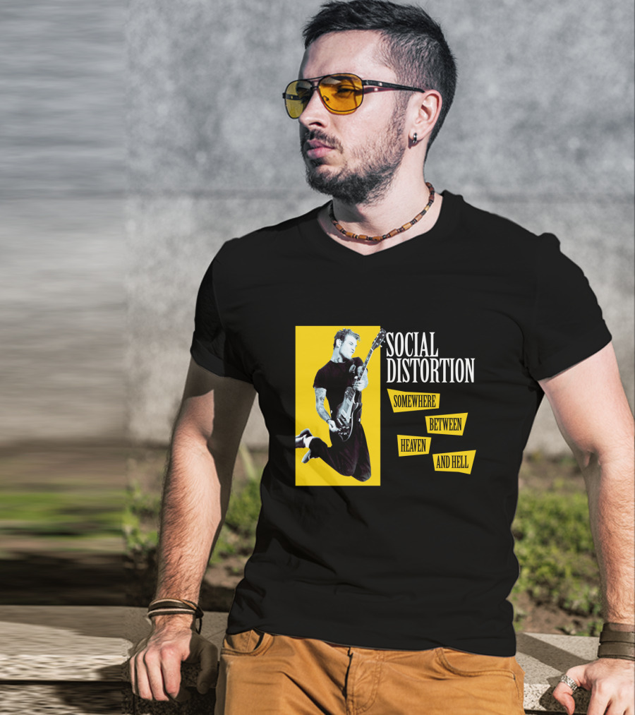 Social Distortion Somewhere Between Heaven And Hell T-Shirt