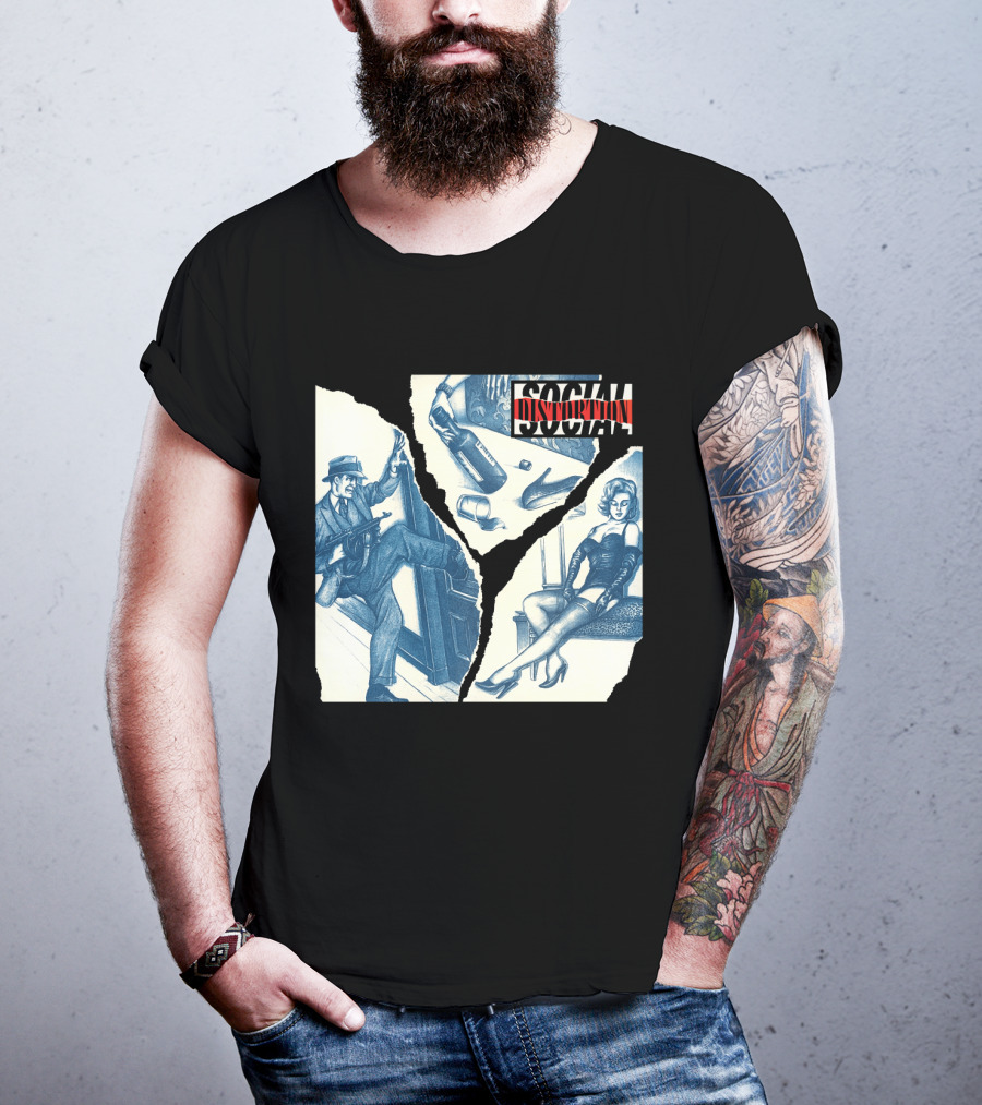 Social Distortion Gangster And Femme Fatale Vintage Scene T-Shirt