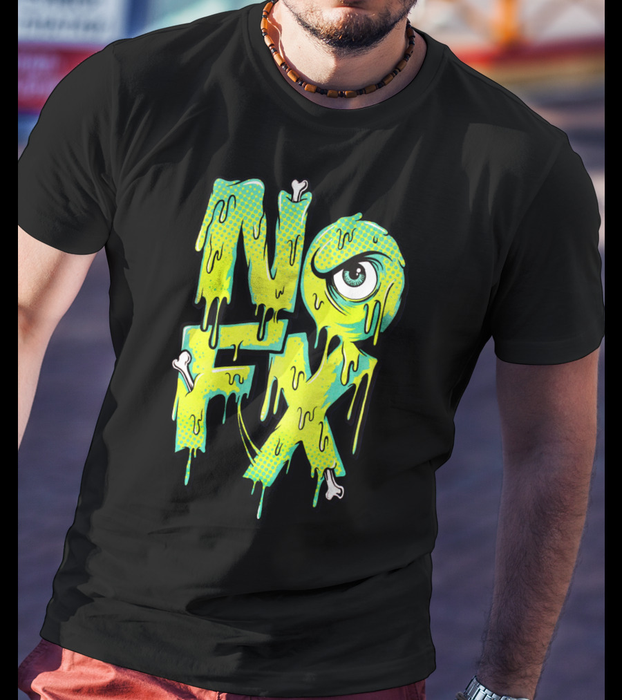 Nofx Melting Monster Eye Dripping Bones T-Shirt