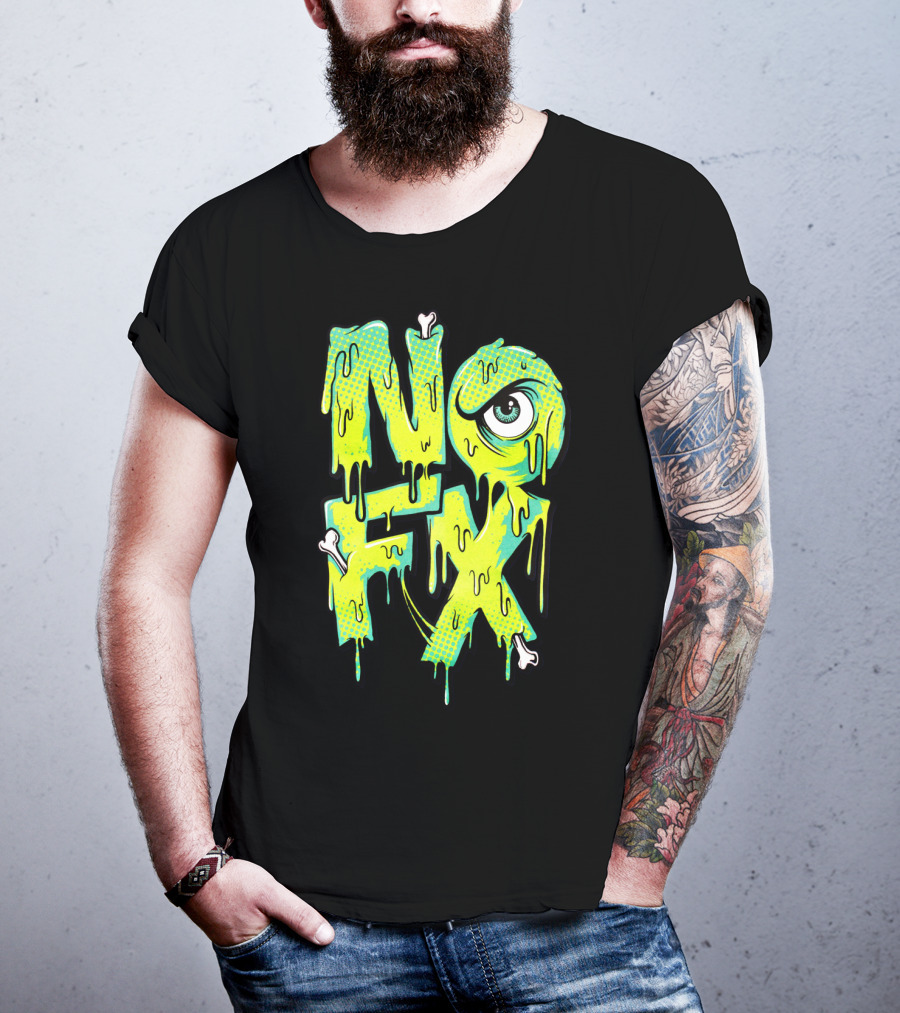 Nofx Melting Monster Eye Dripping Bones T-Shirt