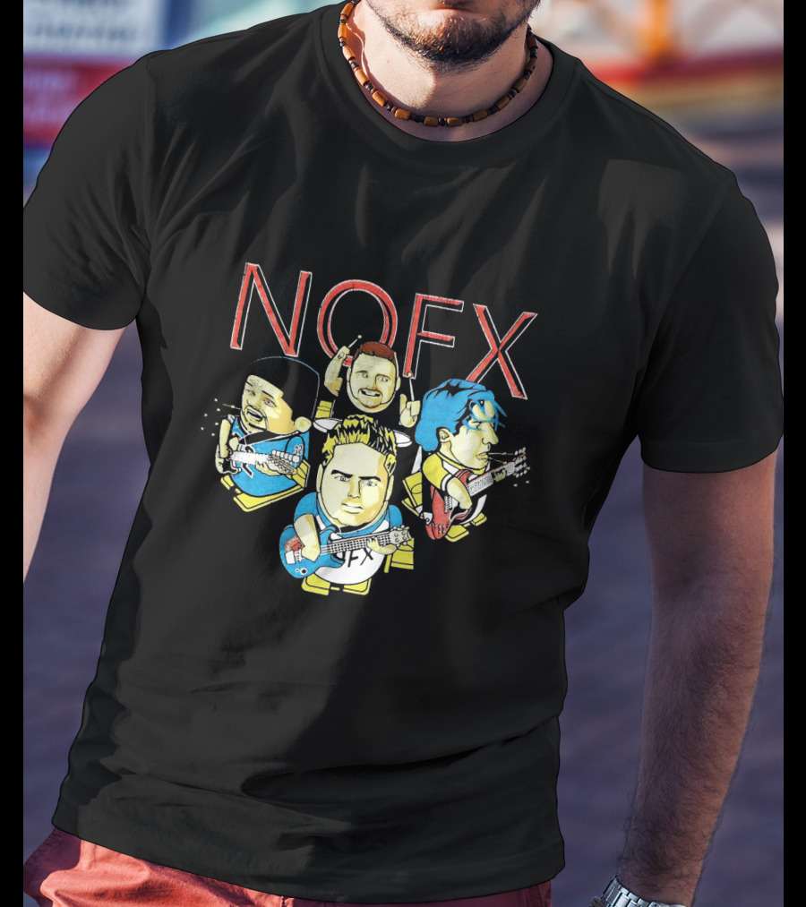 Nofx Cartoon Band Members T-Shirt