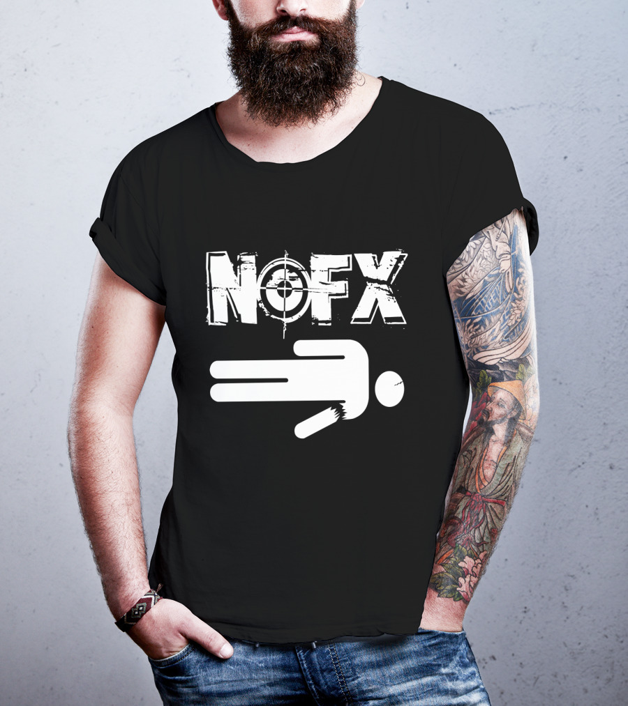 Nofx Target Logo Stick Figure T-Shirt