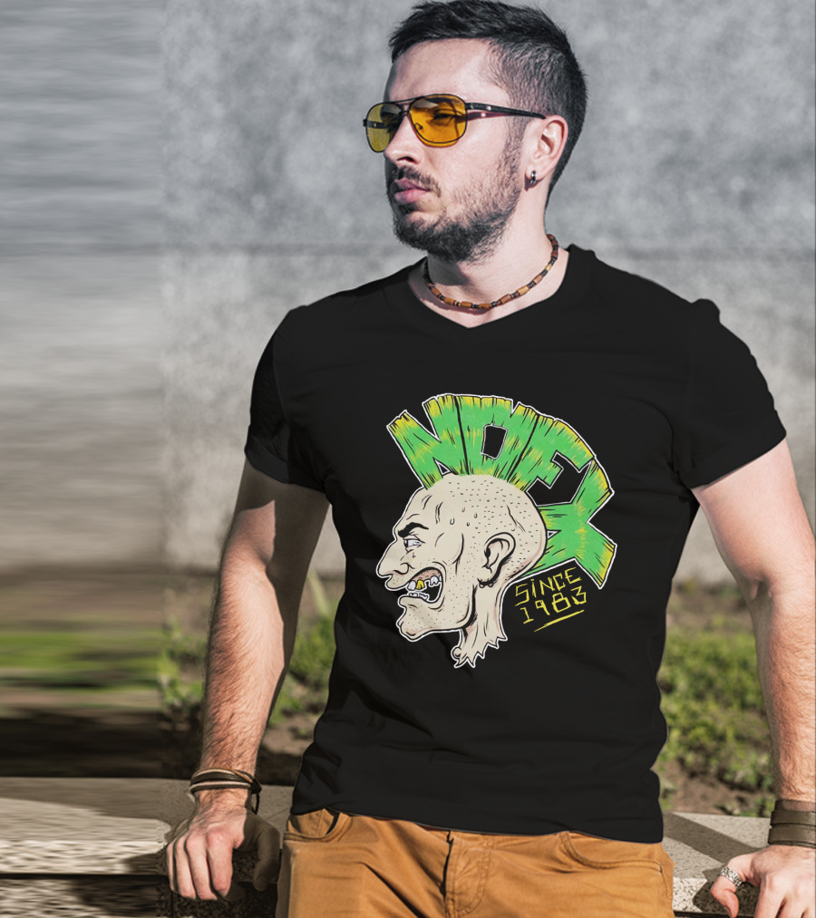 Nofx Since 1983 Punk Mohawk Character T-Shirt