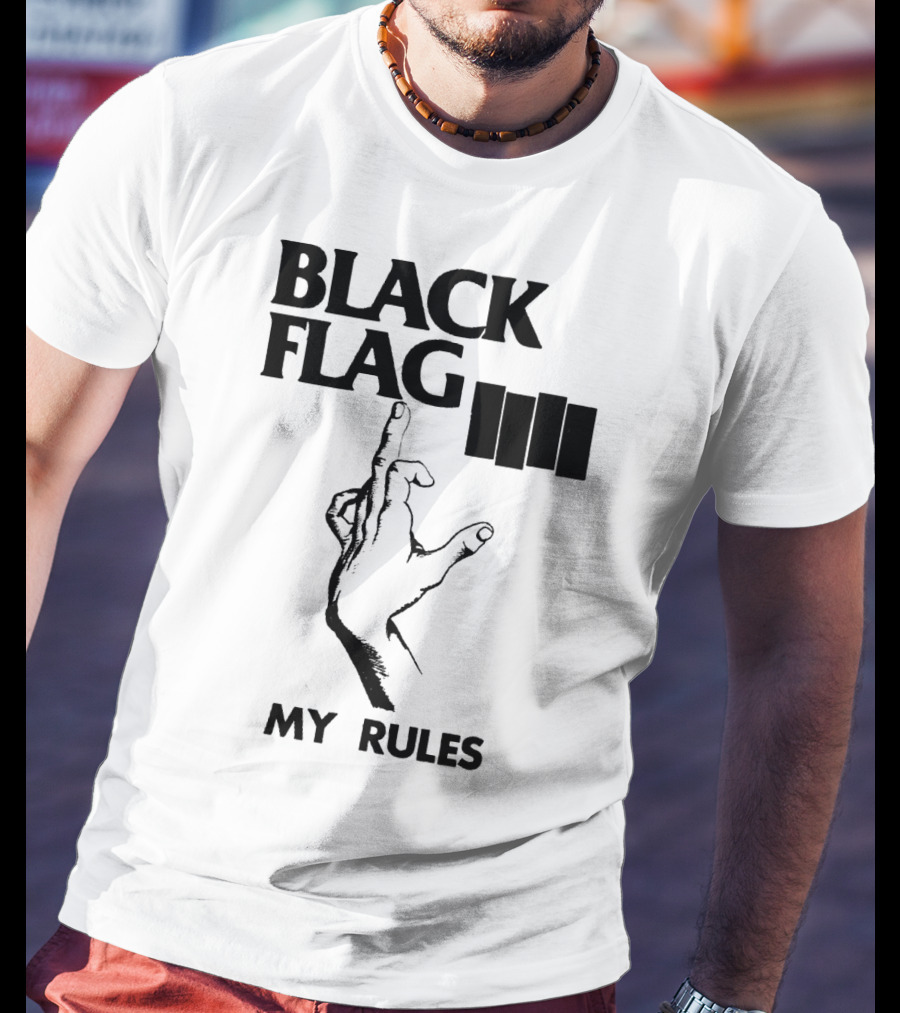 Black Flag My Rules T-Shirt