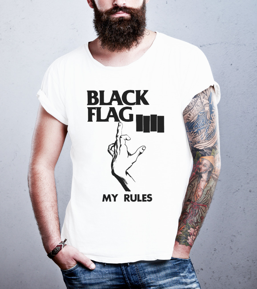 Black Flag My Rules T-Shirt