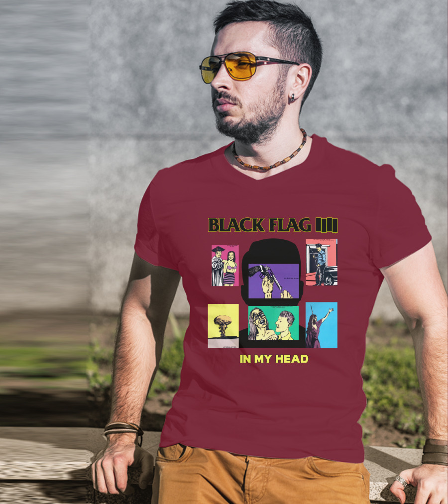 Black Flag Iiii In My Head T-Shirt