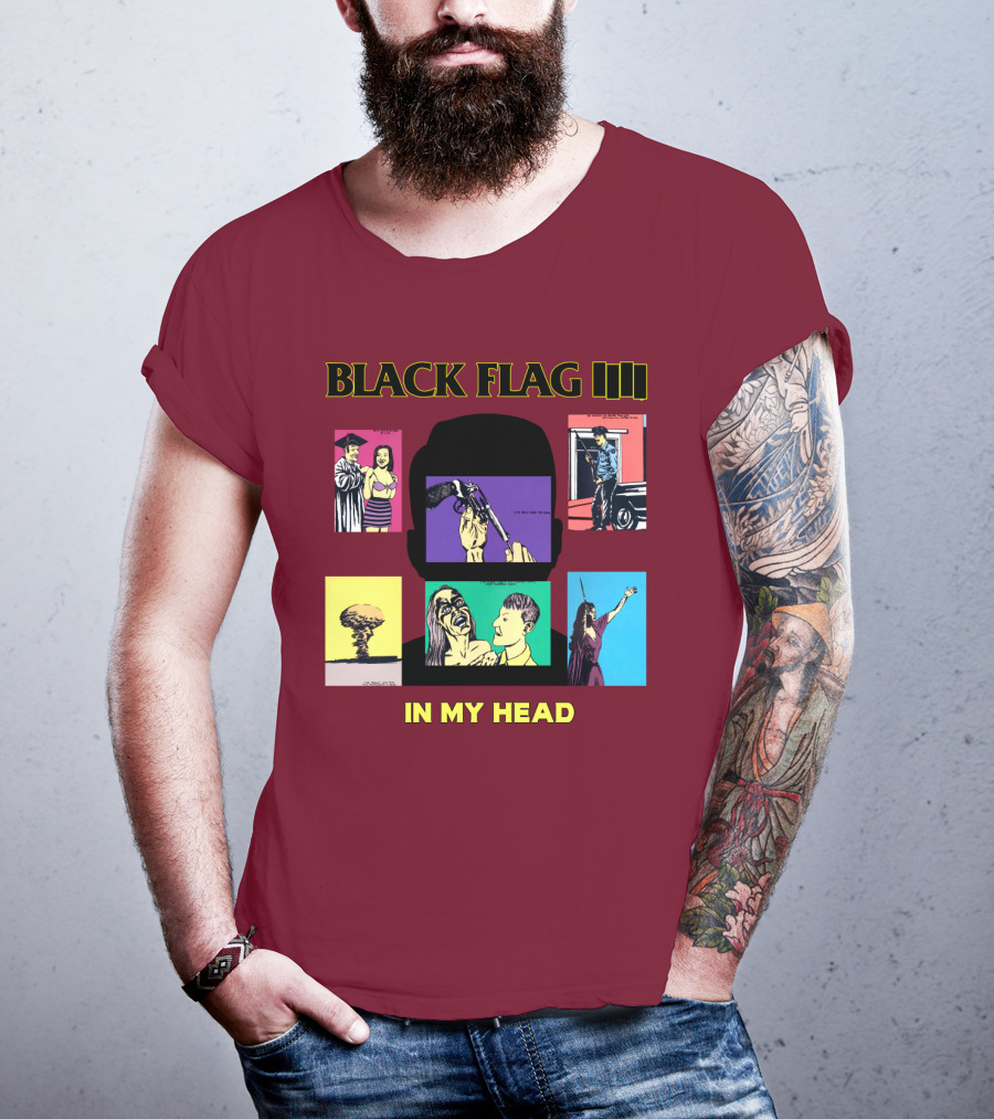 Black Flag Iiii In My Head T-Shirt