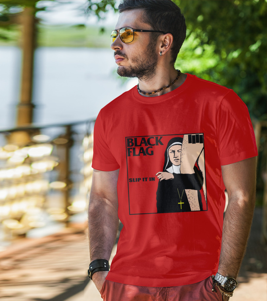 Black Flag Slip It In Album Cover T-Shirt