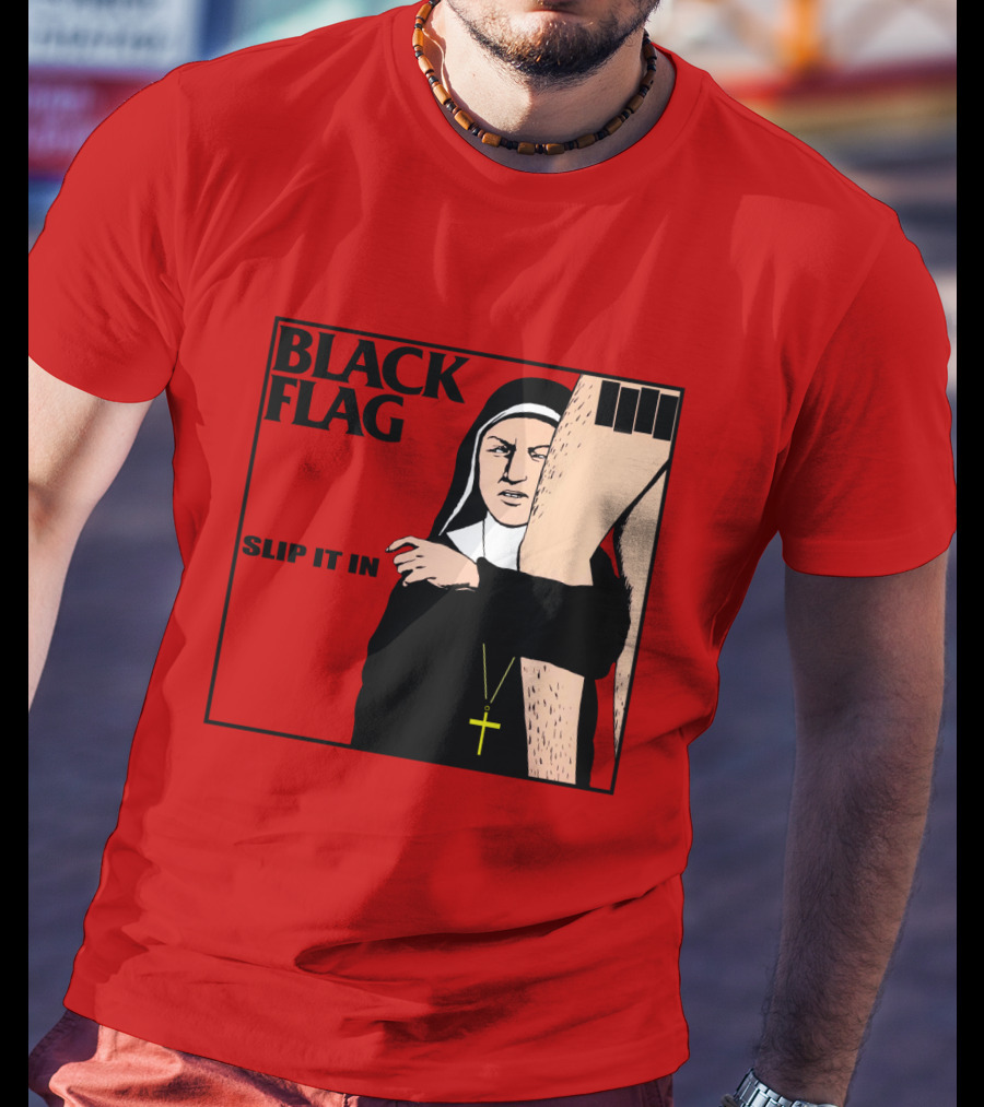 Black Flag Slip It In Album Cover T-Shirt