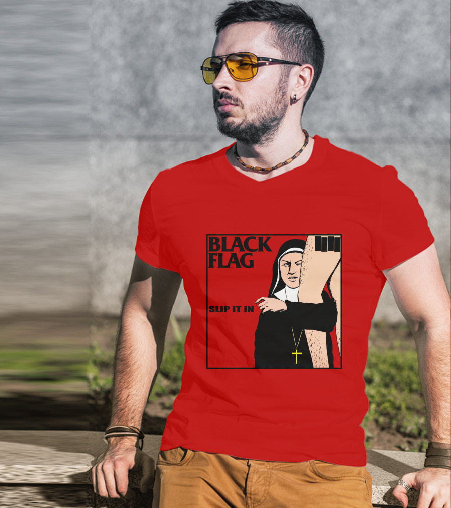 Black Flag Slip It In Album Cover T-Shirt