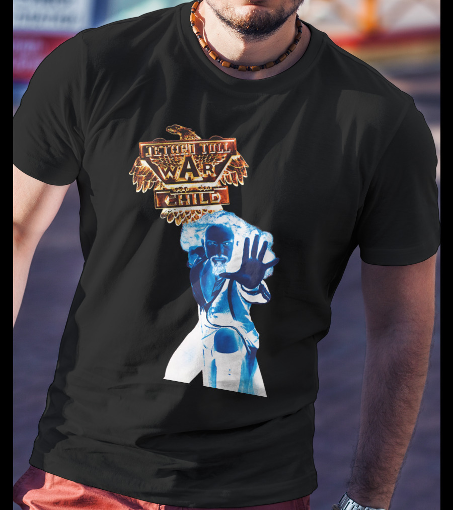 Jethro Tull War Child Blue Figure Eagle T-Shirt