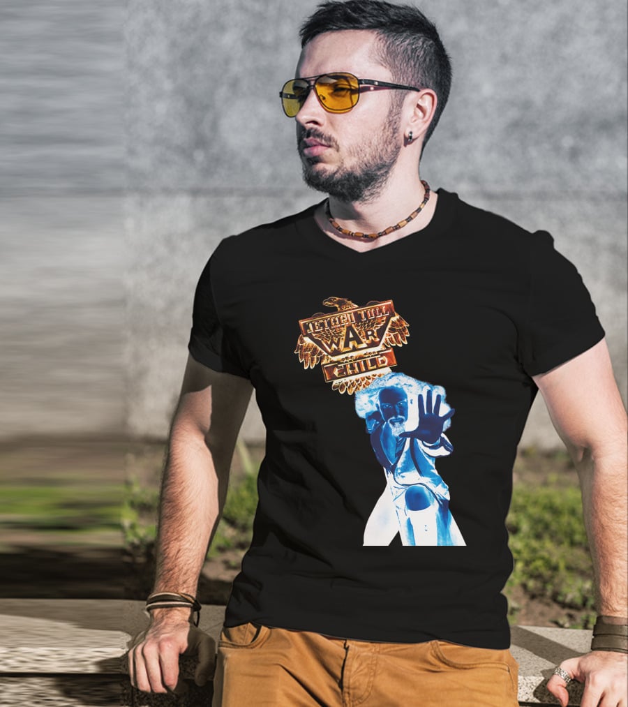 Jethro Tull War Child Blue Figure Eagle T-Shirt