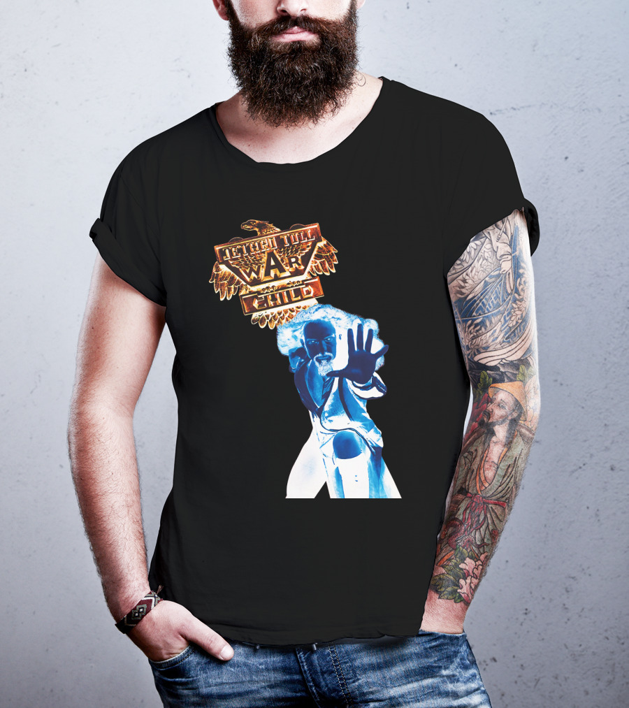 Jethro Tull War Child Blue Figure Eagle T-Shirt