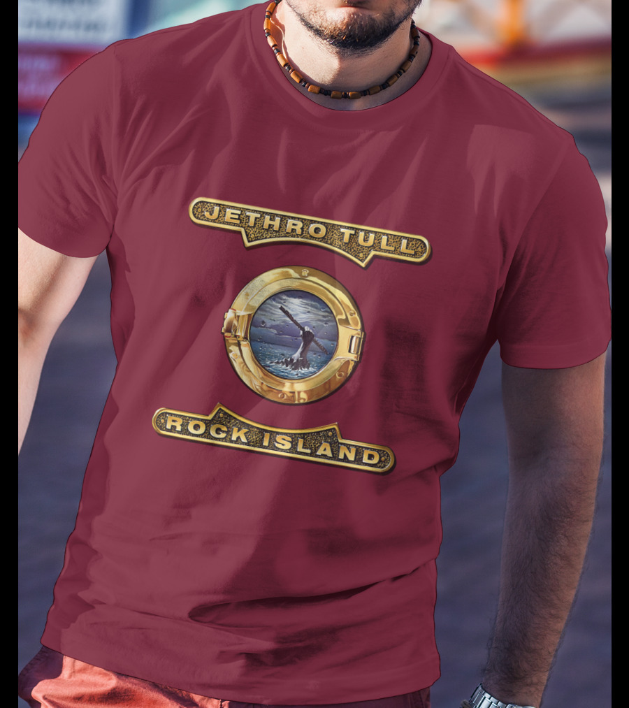 Jethro Tull Rock Island Porthole Album Cover T-Shirt
