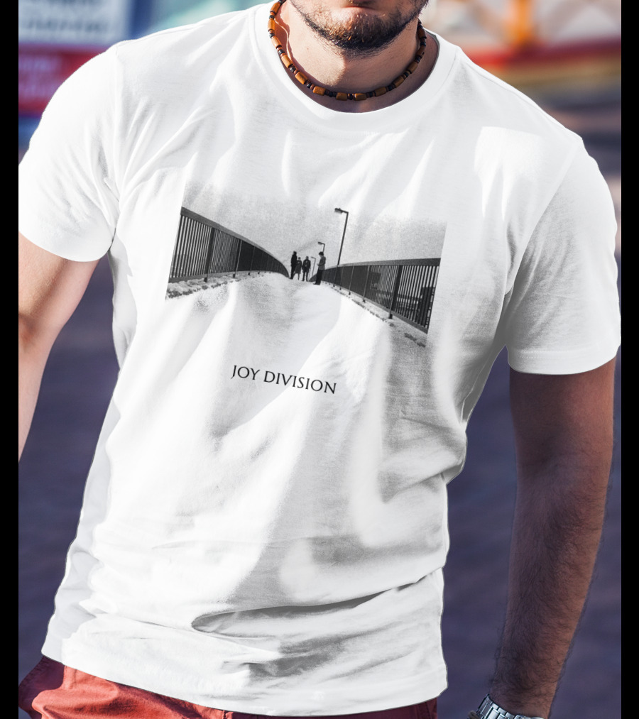 Joy Division Unknown Pleasures Bridge Scene T-Shirt