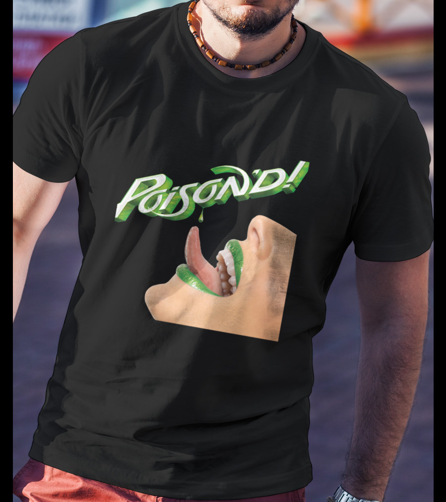 Poison'd Licking Green Lips T-Shirt