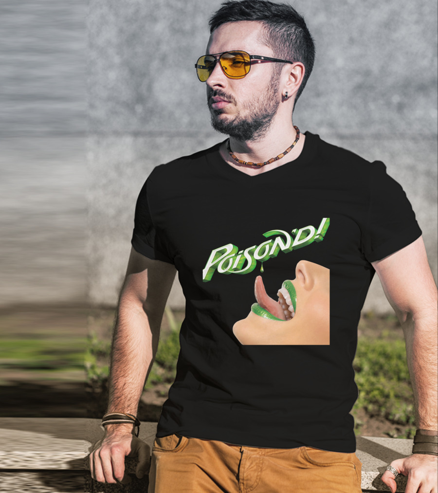 Poison'd Licking Green Lips T-Shirt