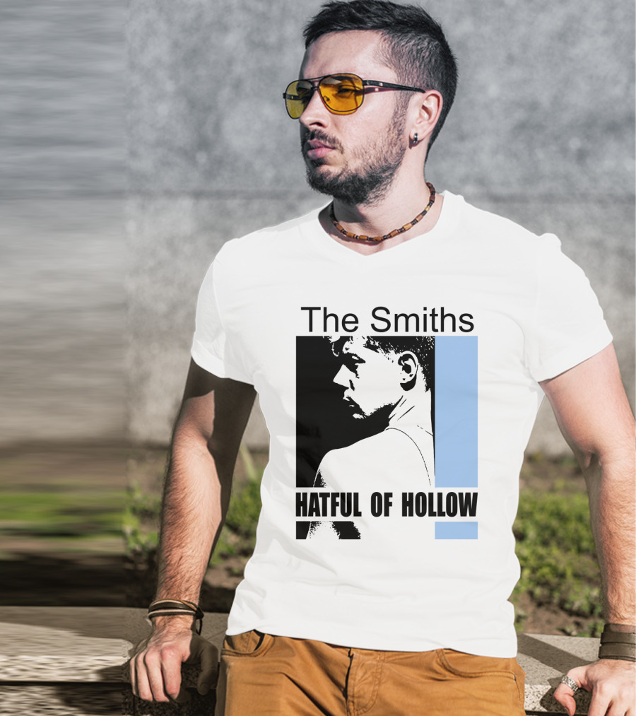 The Smiths Hatful Of Hollow Album Cover Art Black And Blue Silhouette T-Shirt