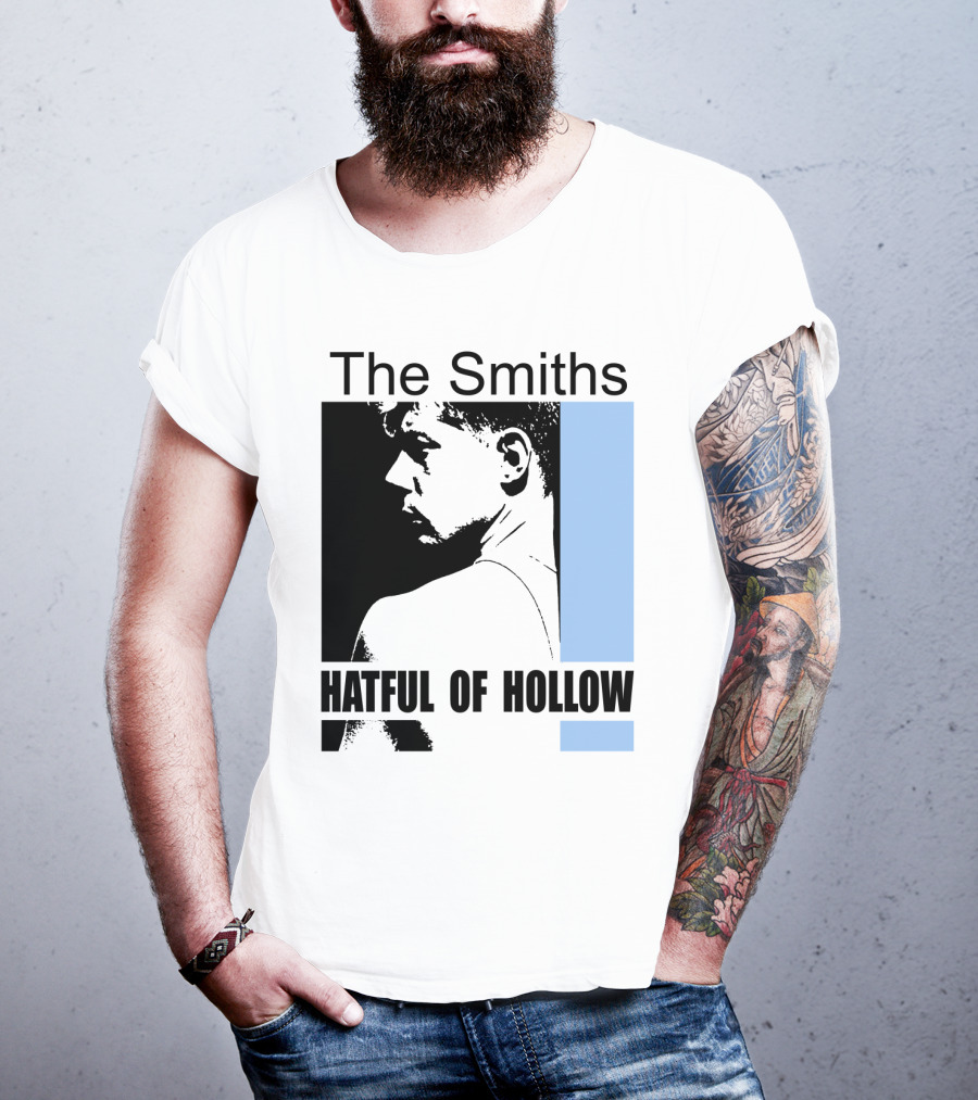 The Smiths Hatful Of Hollow Album Cover Art Black And Blue Silhouette T-Shirt