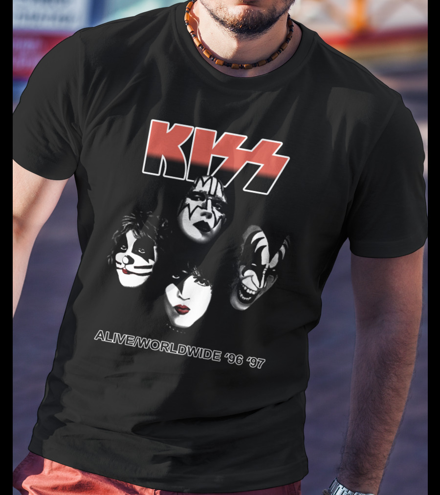 Kiss Alive/Worldwide '96 '97 Tour Faces T-Shirt