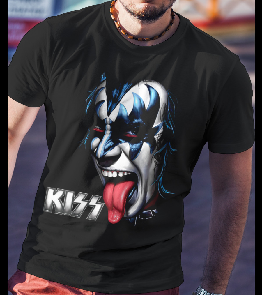 Kiss Face Paint Tongue Out T-Shirt