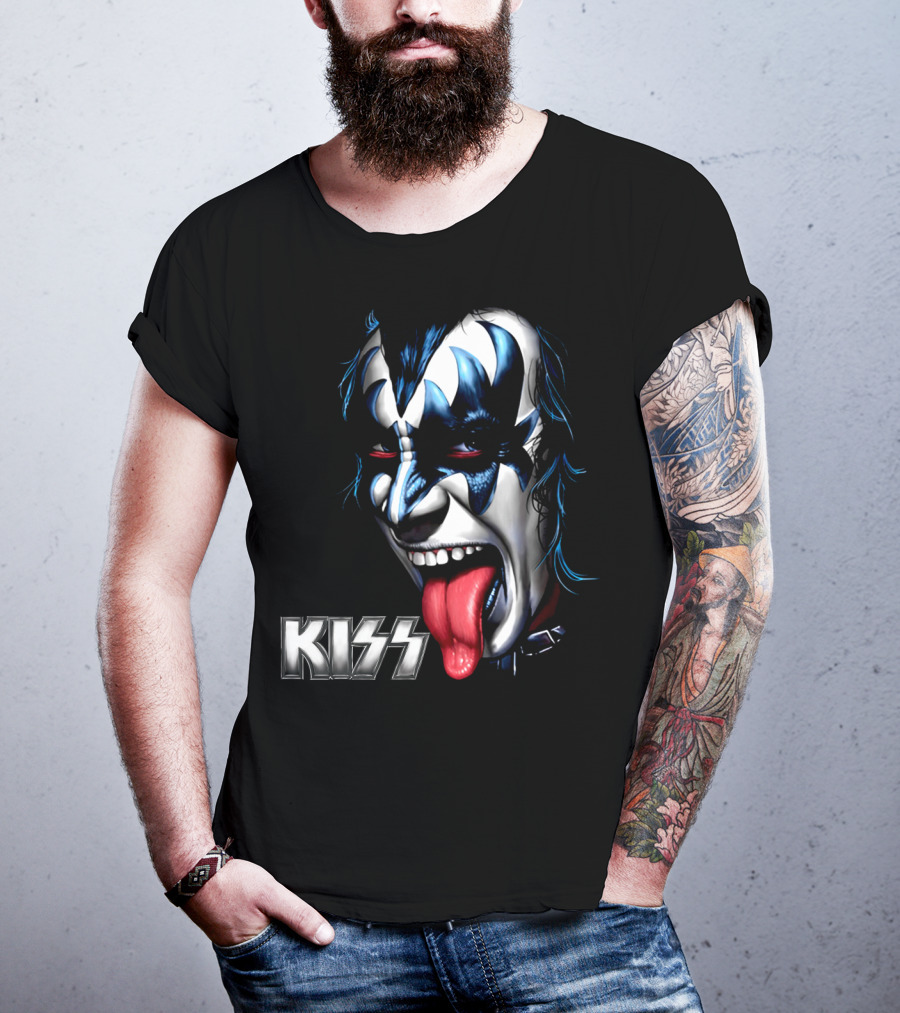 Kiss Face Paint Tongue Out T-Shirt