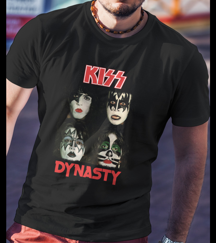 Kiss Dynasty Album Cover Art Face Paint Portraits T-Shirt